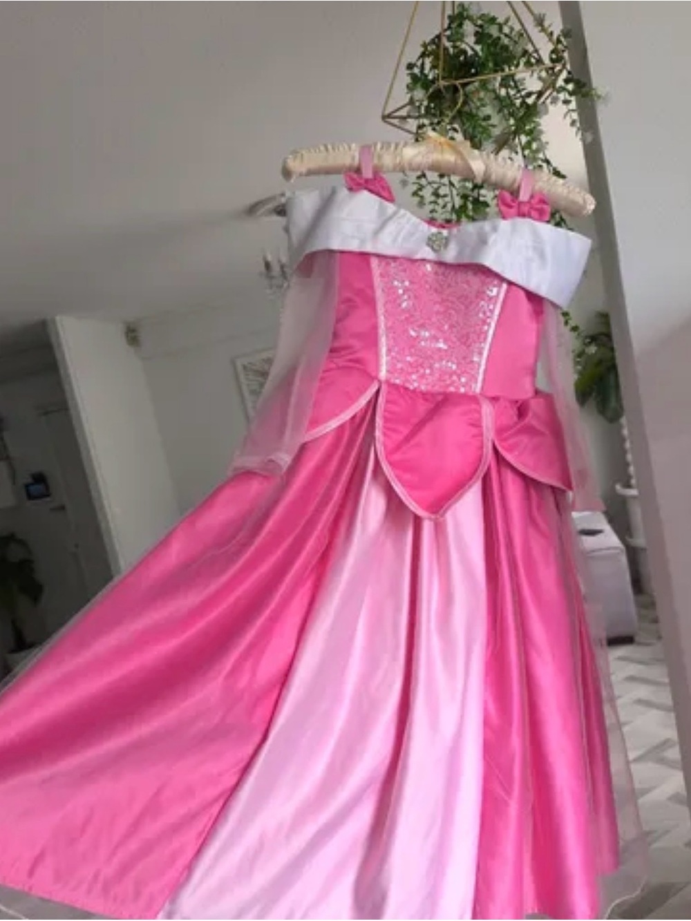 Princess Aurora Disney /Kids Pink Princess Costume Dress
